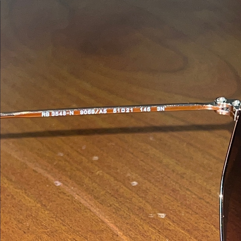 Ray-Ban Hexagonal Sunglasses With Dark Brown Lens… - image 4